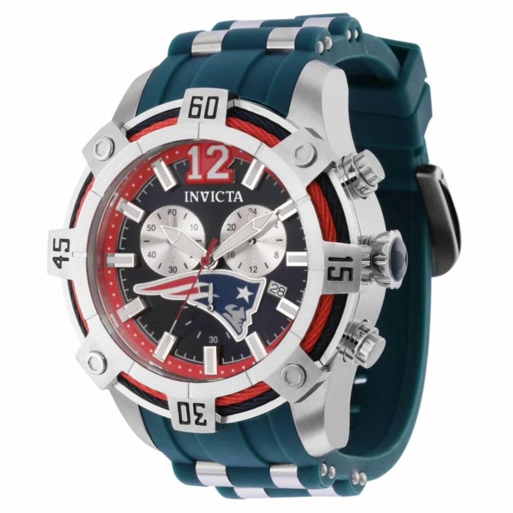 NEW INVICTA men's nfl scuba fusion quartz watch in new england patriots